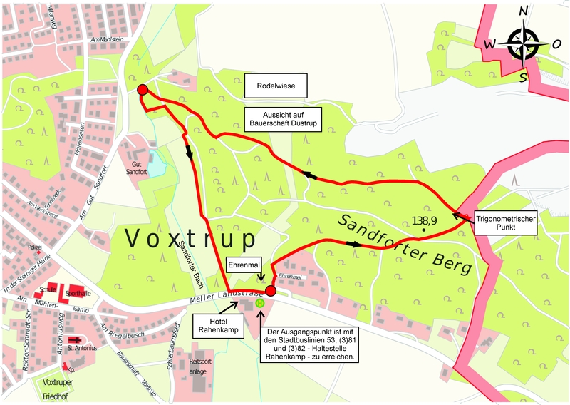Vokkoweg-Karte